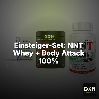 Einsteiger-Set: NNT Whey + Body Attack 100% + MST Vitamin C – Clean Showcase Plus