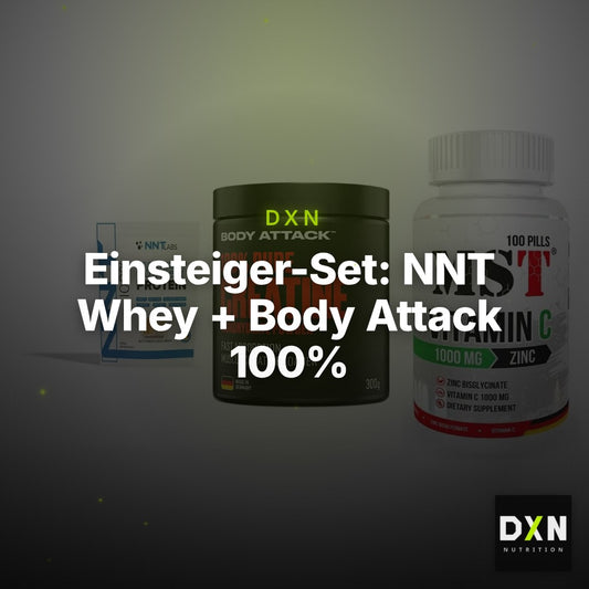 Einsteiger-Set: NNT Whey + Body Attack 100% + MST Vitamin C – Clean Showcase Plus