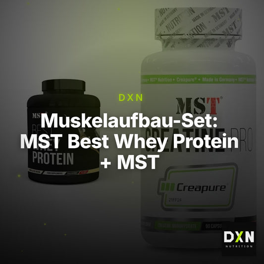 Muskelaufbau-Set: MST Best Whey Protein + MST Creatine Pro CREAPURE – Clean Showcase Plus
