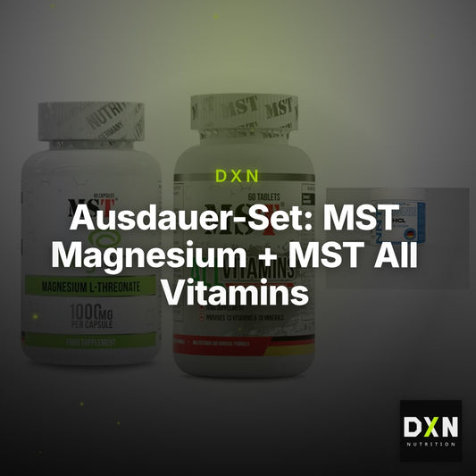 Ausdauer-Set: MST Magnesium + MST All Vitamins + NNT Arginin – Clean Showcase Plus