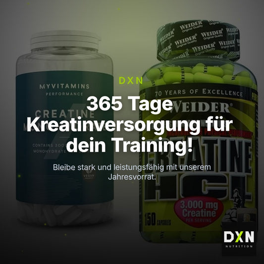 Creatin-Jahresvorrat: MyProtein MyVitamins – 365 Tage, 400 Tabletten – Clean Showcase Plus