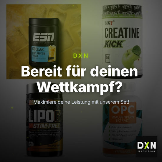 Wettkampfvorbereitung: ESN ISOCLEAR + MST Creatine + 2 weitere – Clean Showcase Plus