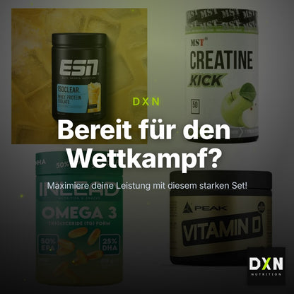 Wettkampfvorbereitung: ESN ISOCLEAR + MST Creatine + 2 weitere – Clean Showcase Plus