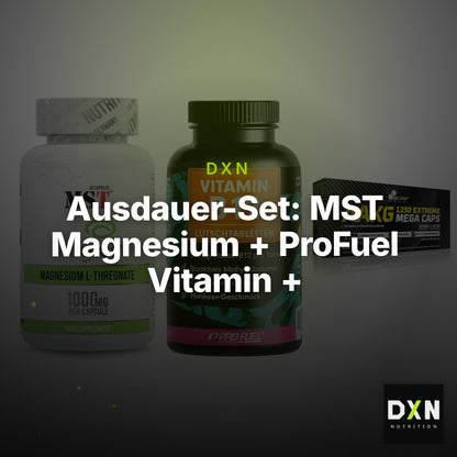 Ausdauer-Set: MST Magnesium + ProFuel Vitamin + Olimp AAKG – Clean Showcase Plus