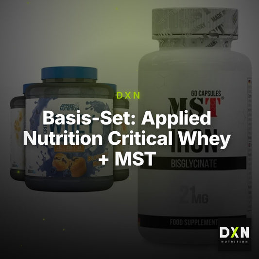 Basis-Set: Applied Nutrition Critical Whey + MST Iron Bisglycinate – Clean Showcase Plus