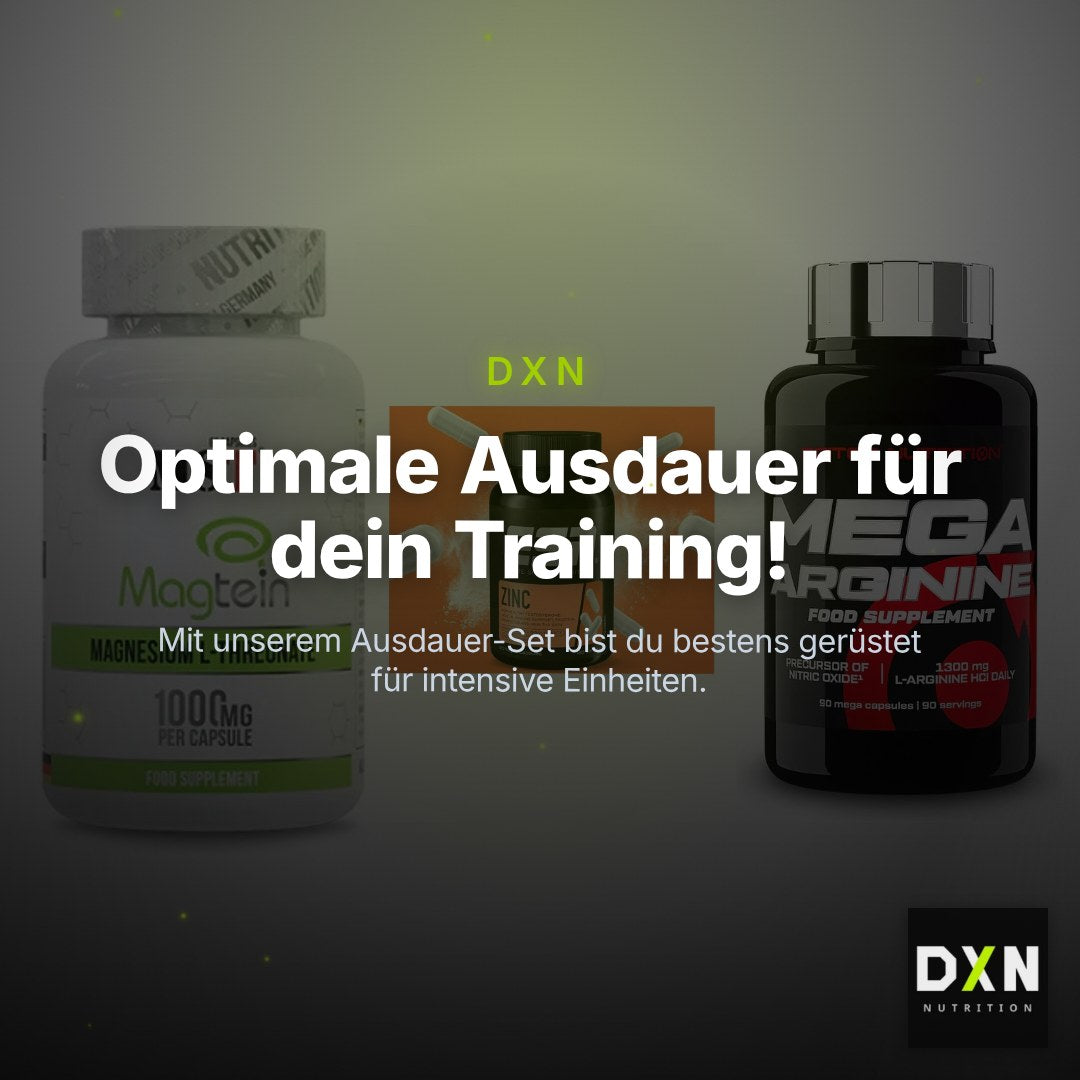 Ausdauer-Set: MST Magnesium + ESN Zinc + Scitec Mega – Clean Showcase Plus