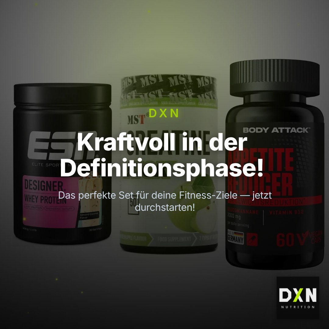 Definitionsphase-Set: ESN Designer + MST Creatine + Body Attack – Clean Showcase Plus