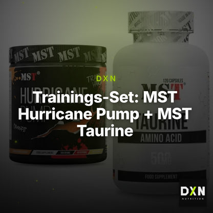 Trainings-Set: MST Hurricane Pump + MST Taurine – Clean Showcase Plus
