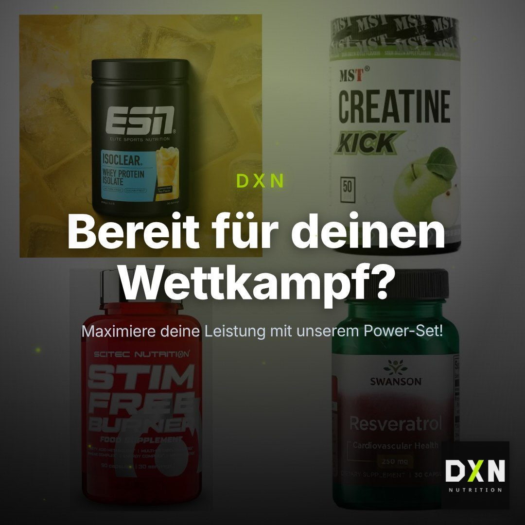 Wettkampfvorbereitung: ESN ISOCLEAR + MST Creatine + 2 weitere – Clean Showcase Plus