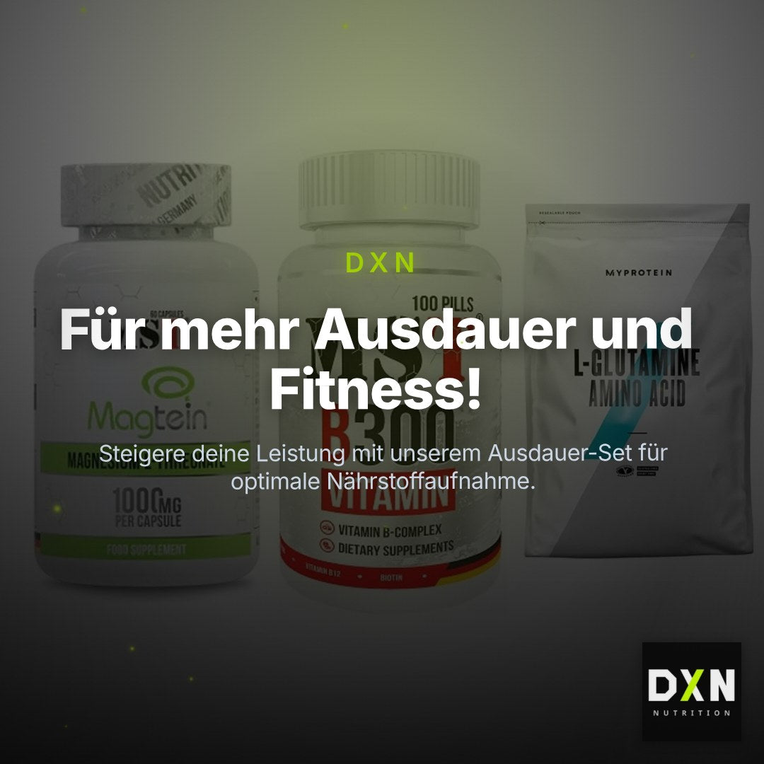Ausdauer-Set: MST Magnesium + MST B300 B-Compl + MyProtein – Clean Showcase Plus