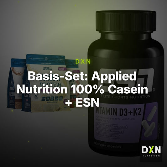 Basis-Set: Applied Nutrition 100% Casein + ESN Vitamin D3 + K2 – Clean Showcase Plus