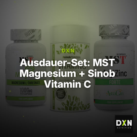 Ausdauer-Set: MST Magnesium + Sinob Vitamin C + MST ArgiZinc – Clean Showcase Plus