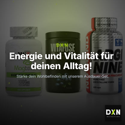 Ausdauer-Set: MST Magnesium + Big Zone Vitafus + Nutrend Arginine – Clean Showcase Plus