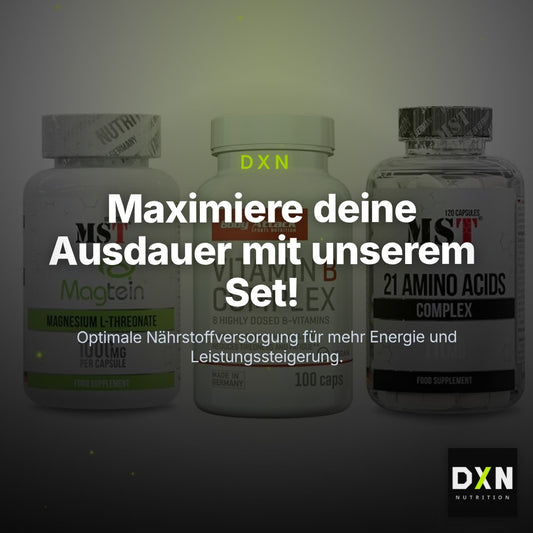 Ausdauer-Set: MST Magnesium + Body Attack + MST 21 Amino – Clean Showcase Plus