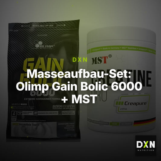 Masseaufbau-Set: Olimp Gain Bolic 6000 + MST Creatin Pro CREAPURE – Clean Showcase Plus