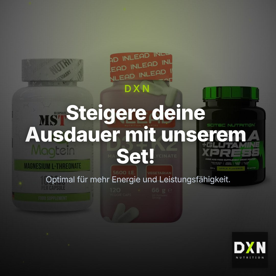 Ausdauer-Set: MST Magnesium + INLEAD Vitamin + Scitec BCAA – Clean Showcase Plus