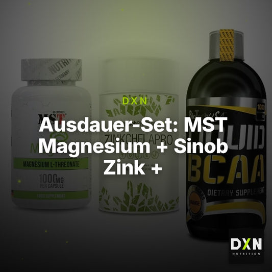 Ausdauer-Set: MST Magnesium + Sinob Zink + BioTech Liquid – Clean Showcase Plus