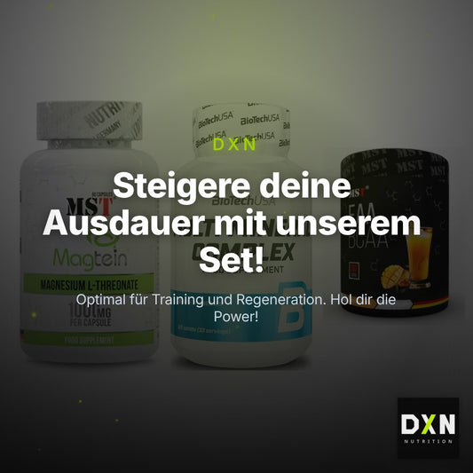 Ausdauer-Set: MST Magnesium + BioTech Multi + MST EAA & BCAA – Clean Showcase Plus