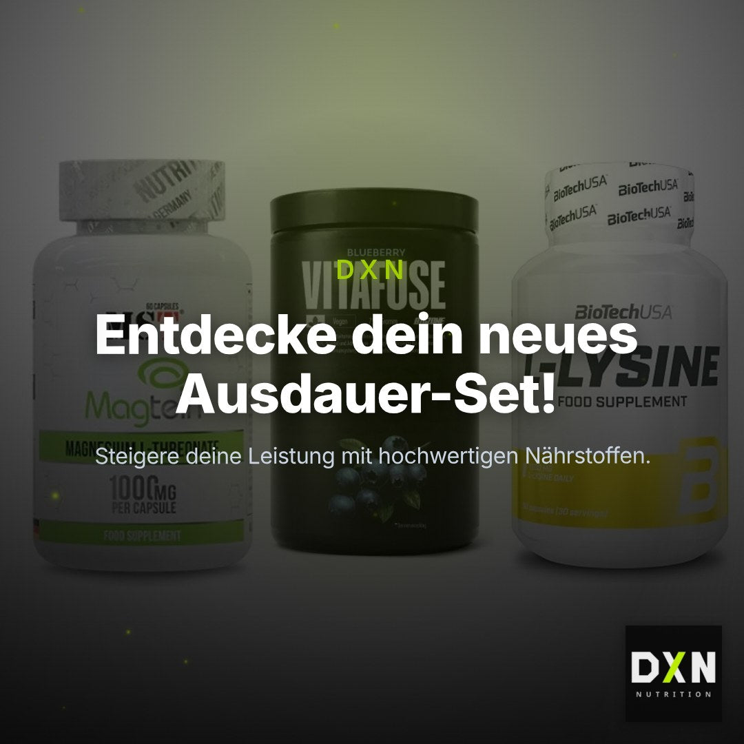 Ausdauer-Set: MST Magnesium + Big Zone Vitafus + BioTech L-Lysine – Clean Showcase Plus