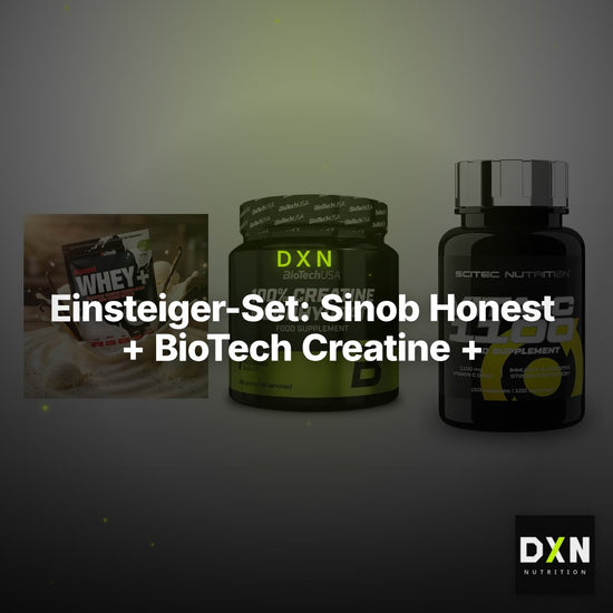 Einsteiger-Set: Sinob Honest + BioTech Creatine + Scitec Vitamin C – Clean Showcase Plus