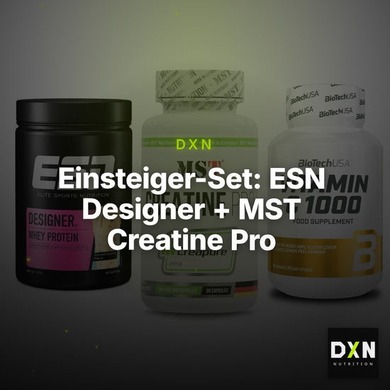 Einsteiger-Set: ESN Designer + MST Creatine Pro + BioTech Vitamin – Clean Showcase Plus