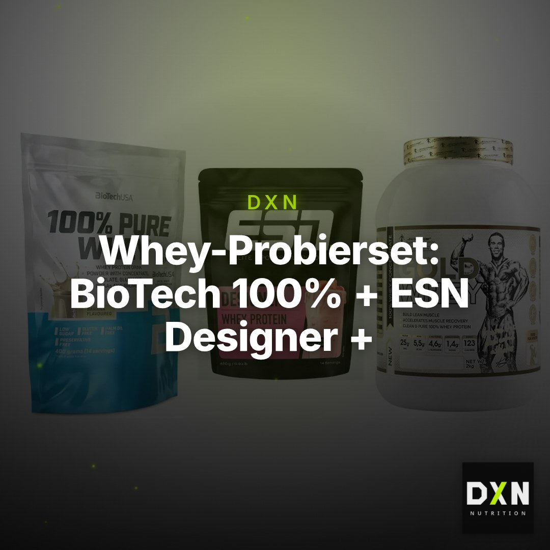 Whey-Probierset: BioTech 100% + ESN Designer + Kevin Levrone – Clean Showcase Plus