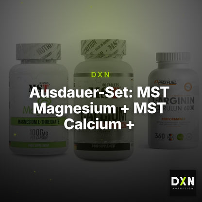 Ausdauer-Set: MST Magnesium + MST Calcium + ProFuel L-Argini – Clean Showcase Plus
