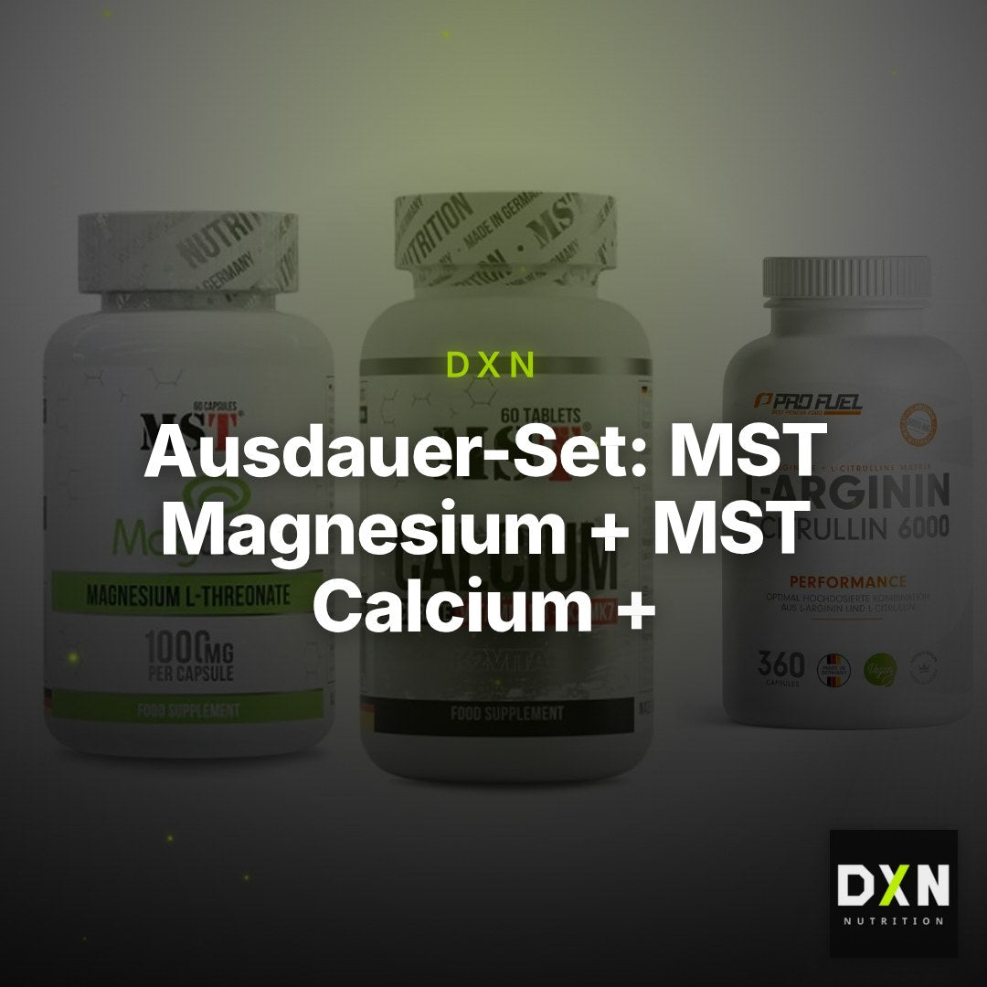 Ausdauer-Set: MST Magnesium + MST Calcium + ProFuel L-Argini – Clean Showcase Plus