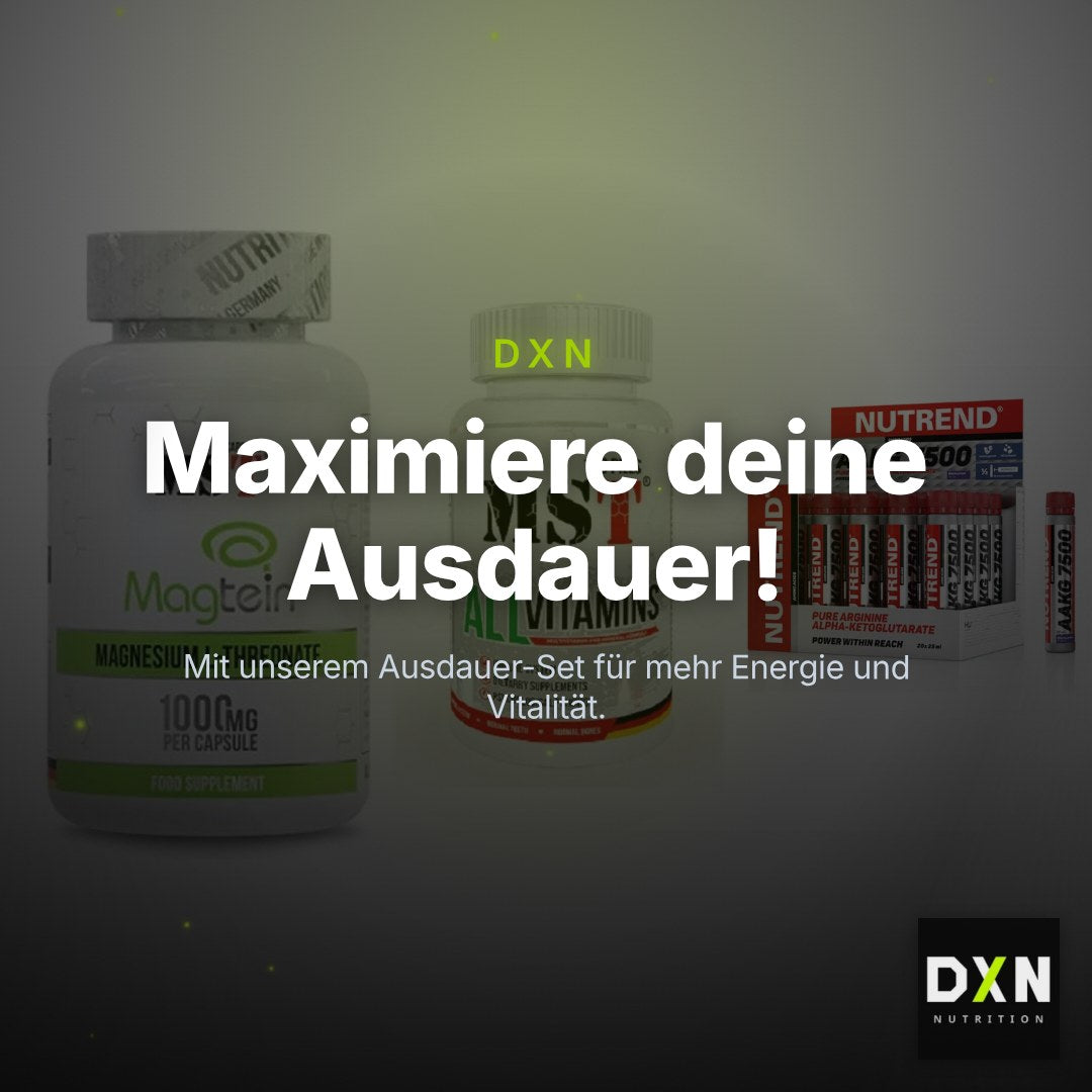 Ausdauer-Set: MST Magnesium + MST All Vitamins + Nutrend AAKG – Clean Showcase Plus