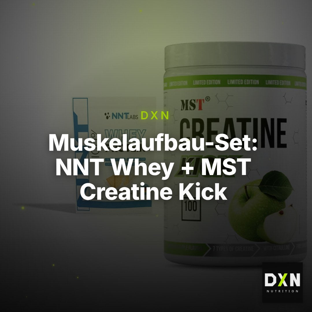 Muskelaufbau-Set: NNT Whey + MST Creatine Kick – Clean Showcase Plus