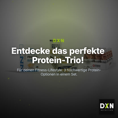 Schokolade Geschmacks-Trio: NNT Whey + 3× Multipower + 2× MaxiNutritio – Clean Showcase Plus