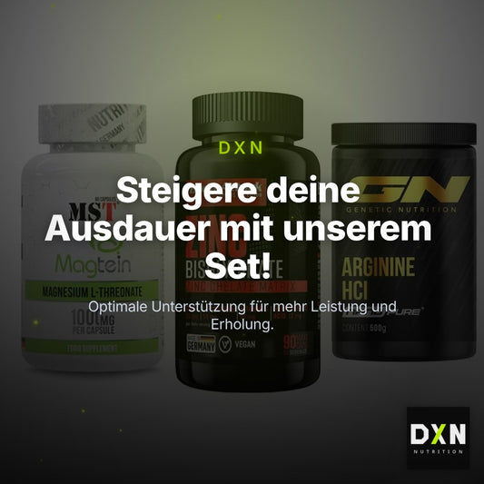 Ausdauer-Set: MST Magnesium + Body Attack Zink + GN Arginine HCL – Clean Showcase Plus