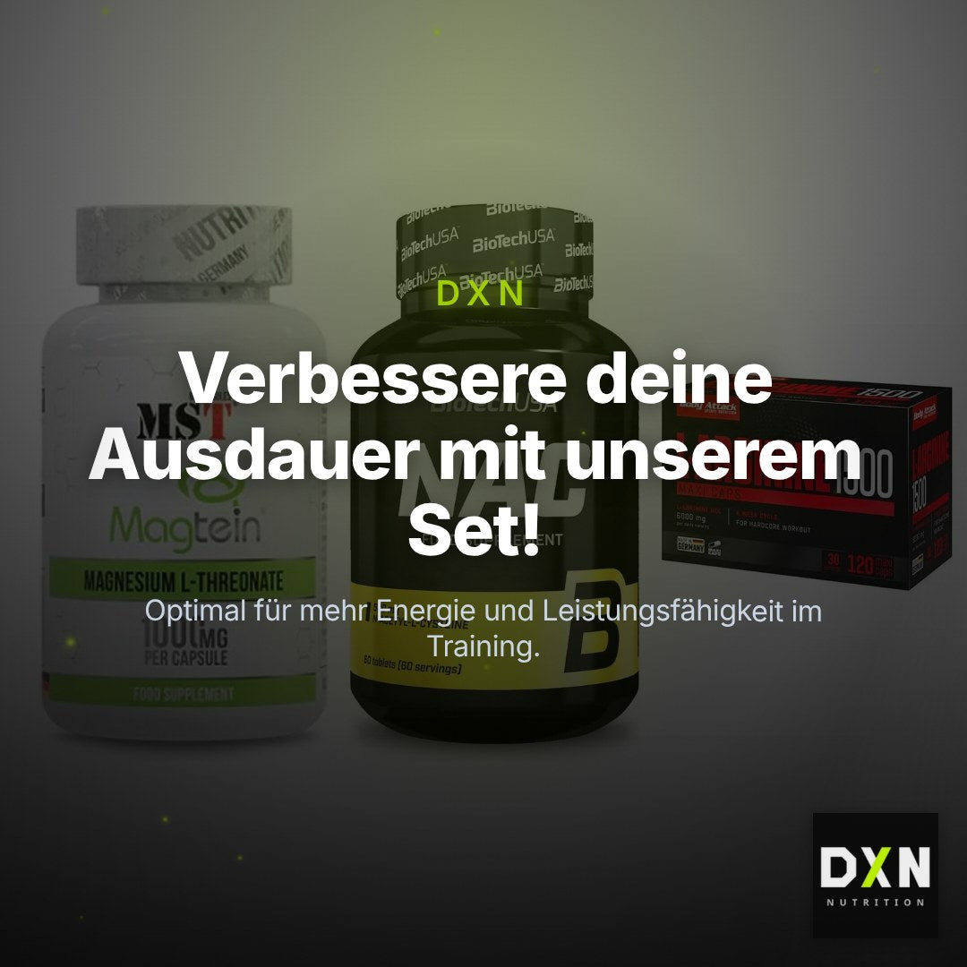 Ausdauer-Set: MST Magnesium + BioTech NAC + Body Attack – Clean Showcase Plus