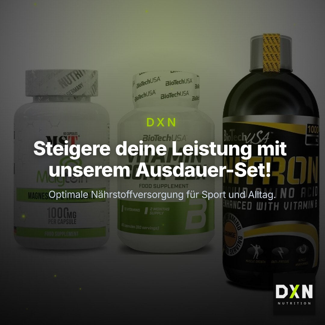 Ausdauer-Set: MST Magnesium + BioTech Vitamin + BioTech Liquid – Clean Showcase Plus