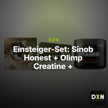 Einsteiger-Set: Sinob Honest + Olimp Creatine + Sinob Vitamin C – Clean Showcase Plus