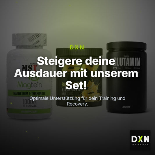 Ausdauer-Set: MST Magnesium + GN Base Powder + Big Zone Glutami – Clean Showcase Plus