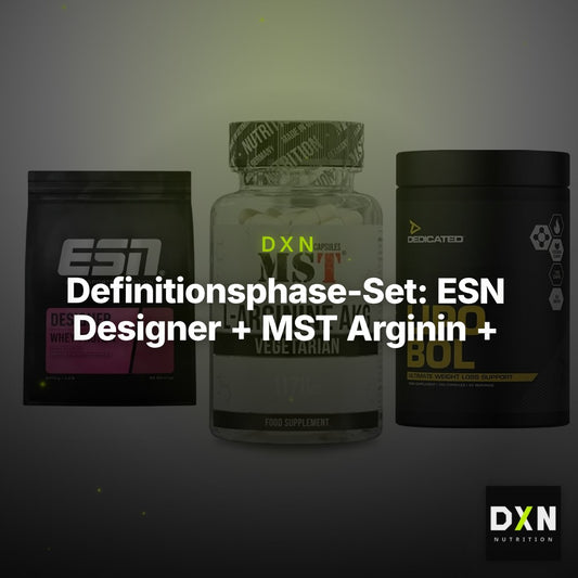 Definitionsphase-Set: ESN Designer + MST Arginin + Dedicated – Clean Showcase Plus