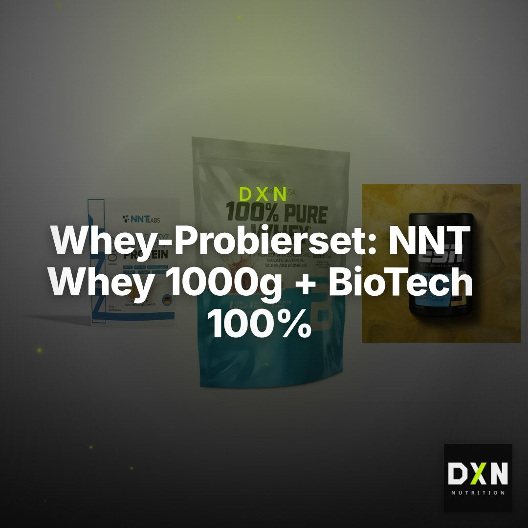 Whey-Probierset: NNT Whey 1000g + BioTech 100% + ESN ISOCLEAR – Clean Showcase Plus