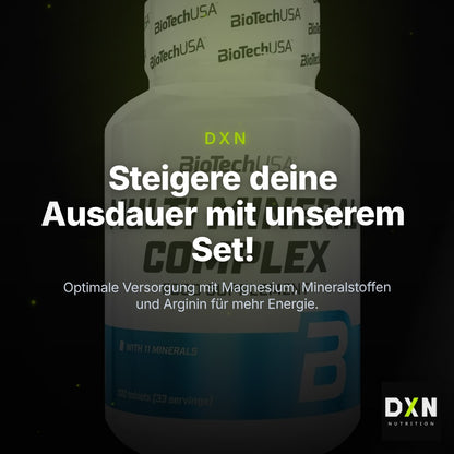 Ausdauer-Set: MST Magnesium + BioTech Multi + NNT Arginin – Clean Showcase Plus