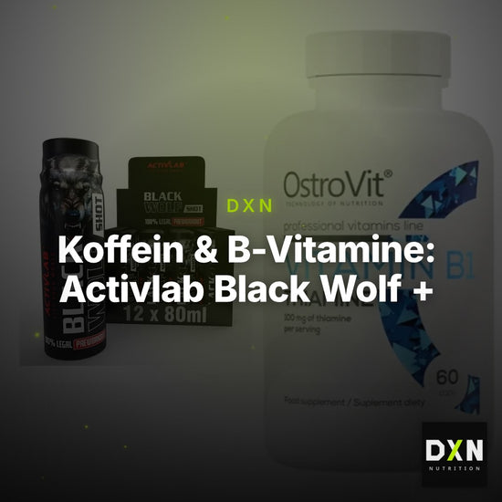 Koffein & B-Vitamine: Activlab Black Wolf + Ostrovit Vitamin B1 – Clean Showcase Plus