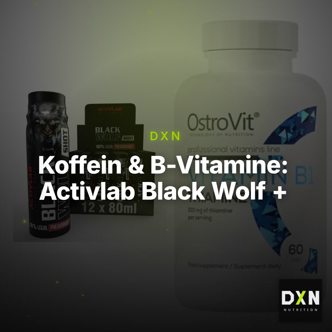 Koffein & B-Vitamine: Activlab Black Wolf + Ostrovit Vitamin B1 – Clean Showcase Plus