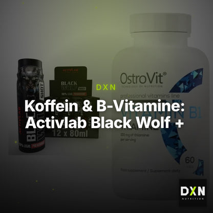 Koffein & B-Vitamine: Activlab Black Wolf + Ostrovit Vitamin B1 – Clean Showcase Plus