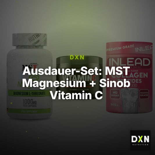 Ausdauer-Set: MST Magnesium + Sinob Vitamin C + INLEAD Collagen – Clean Showcase Plus