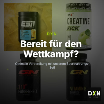 Wettkampfvorbereitung: ESN ISOCLEAR + MST Creatine + 2 weitere – Clean Showcase Plus