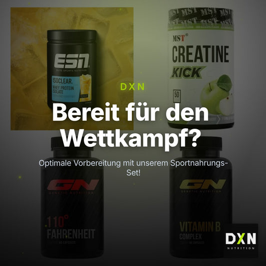 Wettkampfvorbereitung: ESN ISOCLEAR + MST Creatine + 2 weitere – Clean Showcase Plus