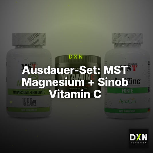 Ausdauer-Set: MST Magnesium + Sinob Vitamin C + MST ArgiZinc – Clean Showcase Plus