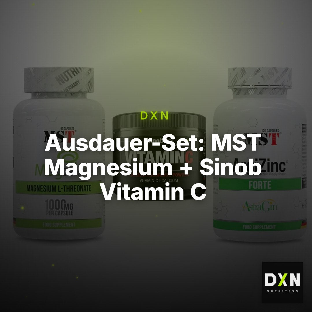 Ausdauer-Set: MST Magnesium + Sinob Vitamin C + MST ArgiZinc – Clean Showcase Plus