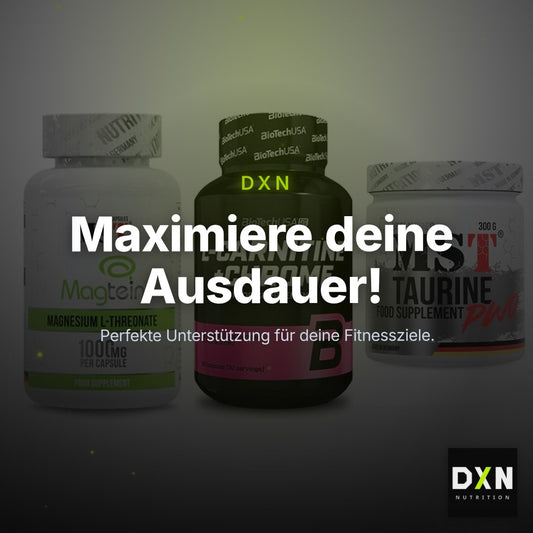 Ausdauer-Set: MST Magnesium + BioTech L-Carnit + MST Taurine – Clean Showcase Plus