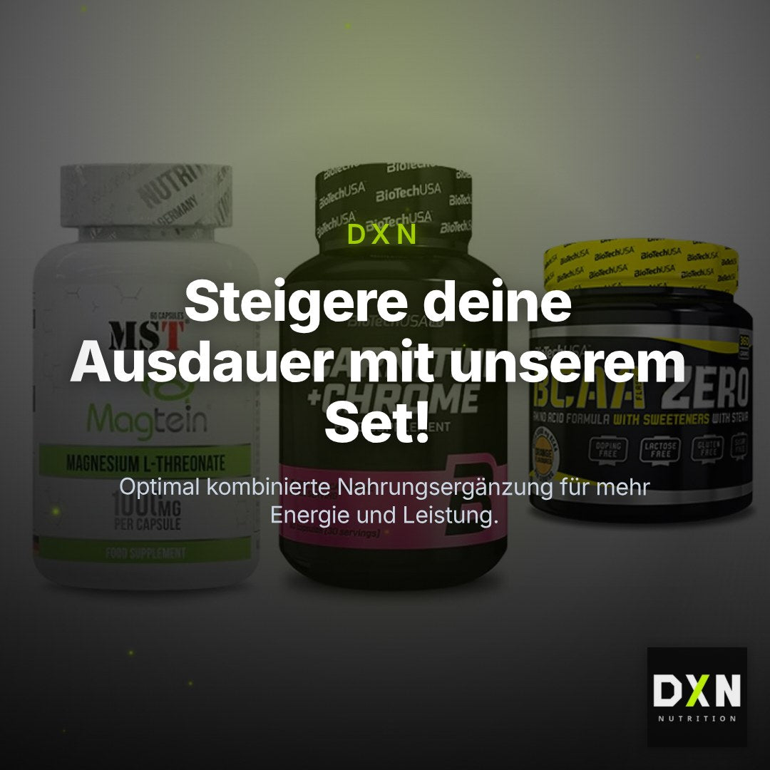 Ausdauer-Set: MST Magnesium + BioTech L-Carnit + BioTech BCAA – Clean Showcase Plus