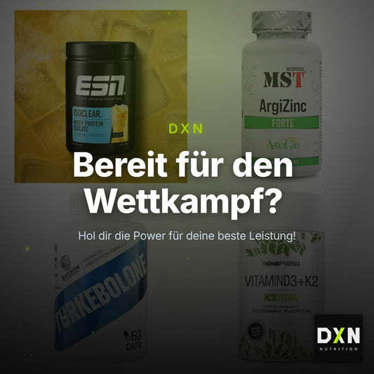 Wettkampfvorbereitung: ESN ISOCLEAR + MST ArgiZinc + 2 weitere – Clean Showcase Plus